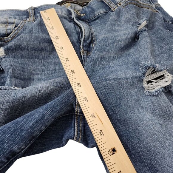 Torrid Bombshell Jeans 16 Blue Skinny Distressed High-Rise Stretch‎ Medium Wash - Picture 12 of 12
